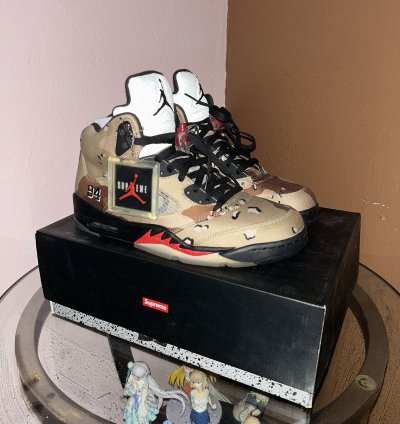Supreme Jordan 5 Desert Camo OG all