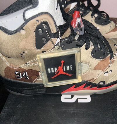 Supreme Jordan 5 Desert Camo OG all