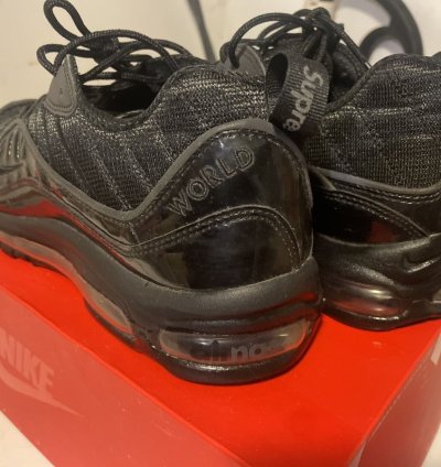 Supreme Nike Air Max 98 Triple Black sz 11 5