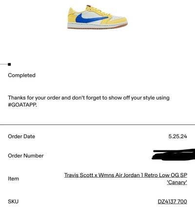 Travis Scott Jordan 1 Low Canary