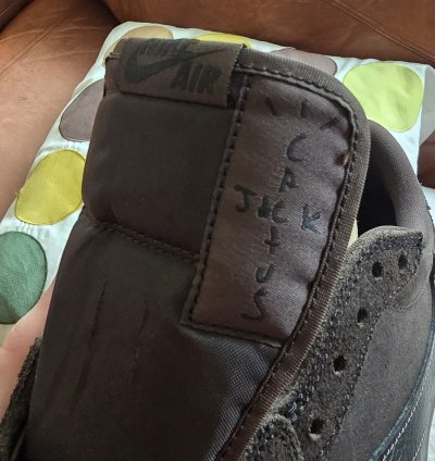 Travis Scott Jordan 1 Low Velvet Brown