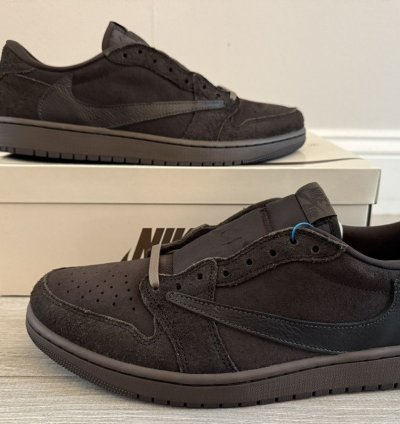 Travis Scott Jordan 1 Retro Low Velvet Brown Dark Mocha 12