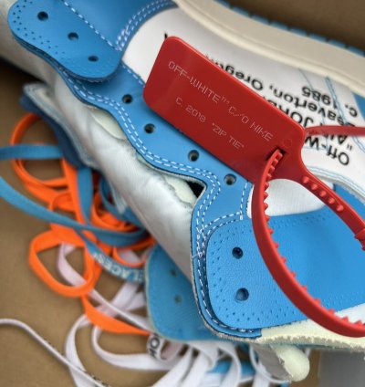 UNC off white Jordan ones
