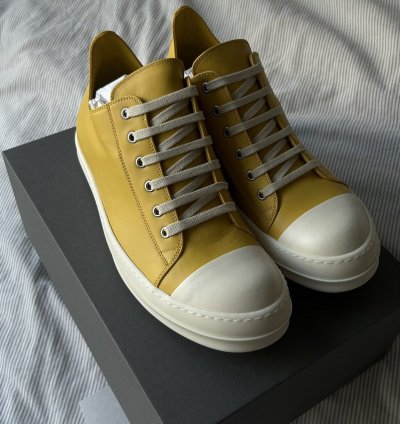 (43 5) Lemon Porterville Rick Owens Ramone Sneakers