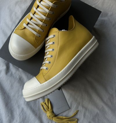 (43 5) Lemon Porterville Rick Owens Ramone Sneakers