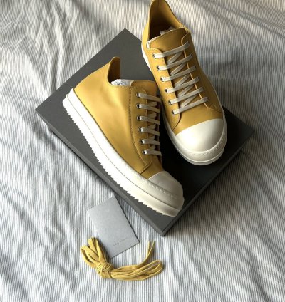 (43 5) Lemon Porterville Rick Owens Ramone Sneakers