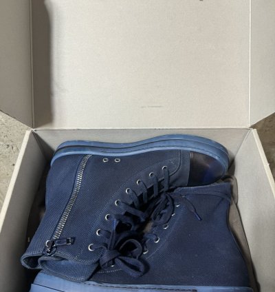 (NEW) RICK OWENS DRKSHDW High Top Ramones Blue