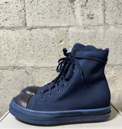 (NEW) RICK OWENS DRKSHDW High Top Ramones Blue