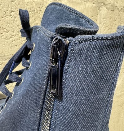 (NEW) RICK OWENS DRKSHDW High Top Ramones Blue