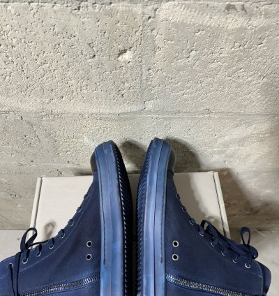 (NEW) RICK OWENS DRKSHDW High Top Ramones Blue