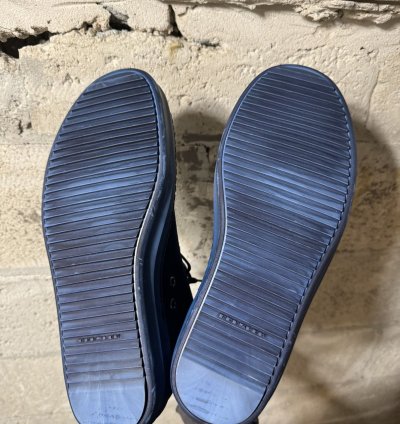 (NEW) RICK OWENS DRKSHDW High Top Ramones Blue