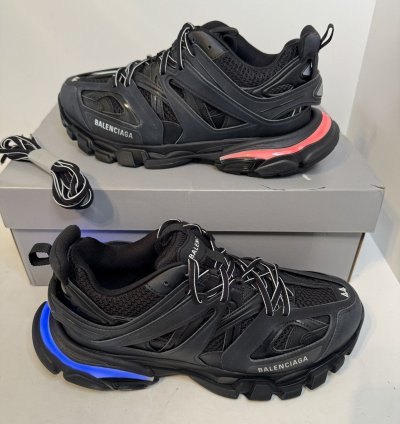 1500 Balenciaga Track LED Sneaker Black NEW Box Authentic