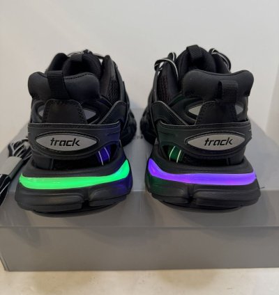 1500 Balenciaga Track LED Sneaker Black NEW Box Authentic