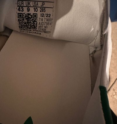 Adidas Balenciaga Stan Smith white green US 10