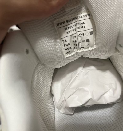 All White Glow in the Dark Balenciaga Track Runners