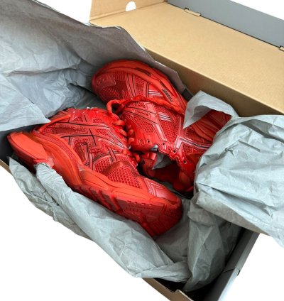 Balenciaga  41 Red Reconstructed Runner