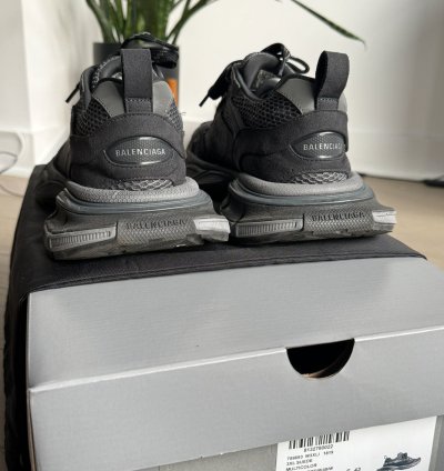 Balenciaga 3XL Black Suede Mesh