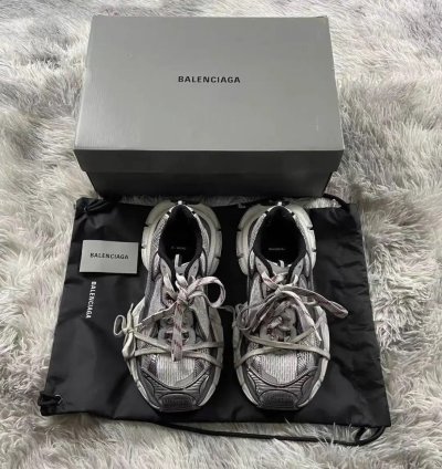 Balenciaga 3XL Grey White Red