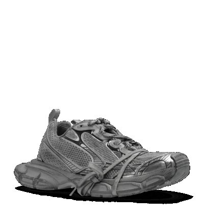 Balenciaga 3XL Men Gray Black Low Top Sneakers New
