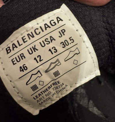 Balenciaga 3XL Triple Black