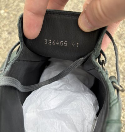 Balenciaga Arena High Dark Green Leather