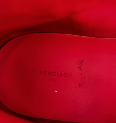 Balenciaga arena red dipped rare