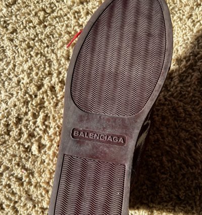 Balenciaga arena red dipped rare