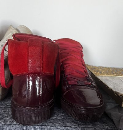 Balenciaga arena red dipped rare