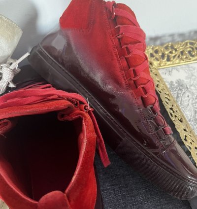 Balenciaga arena red dipped rare