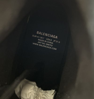 Balenciaga black distress Paris high tops