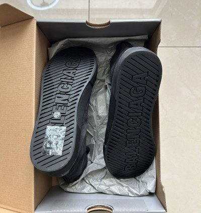 Balenciaga black distress Paris high tops