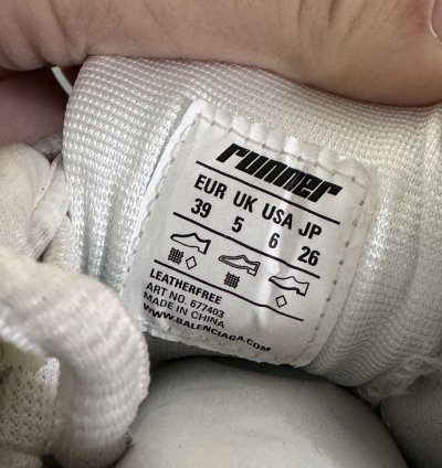 Balenciaga Black Graffiti painted Runners