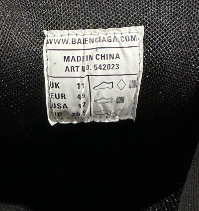Balenciaga Black Track Sneakers