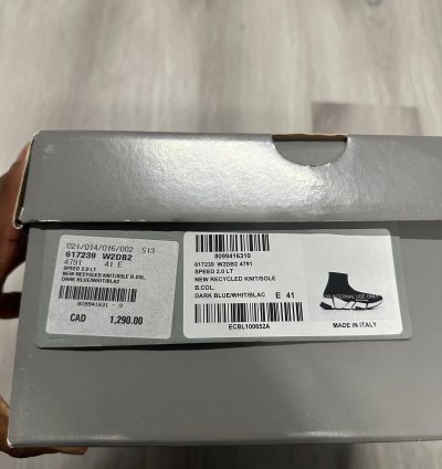 Balenciaga Blue Knit Speed Trainer