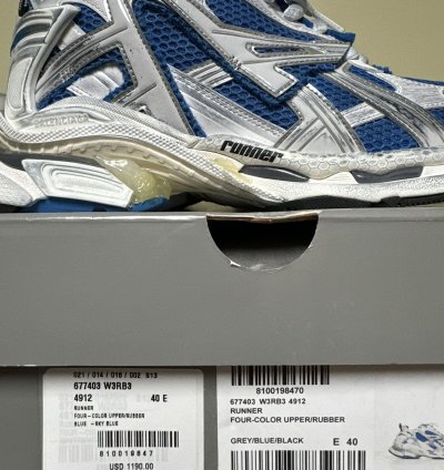 Balenciaga Blue Low top Runner