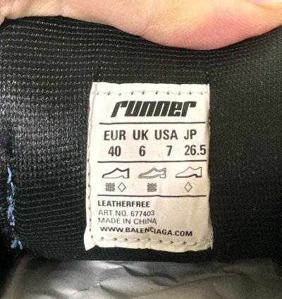 Balenciaga Blue Low top Runner
