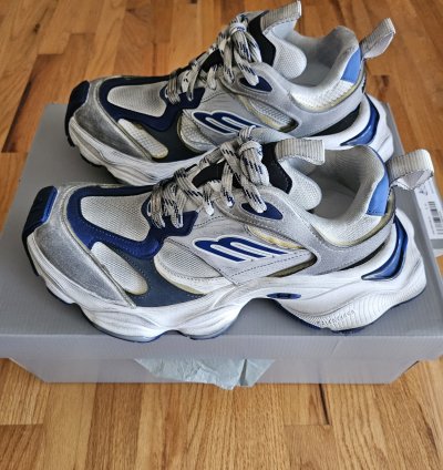 Balenciaga Cargo Sneakers Size 41 Grey White Blue