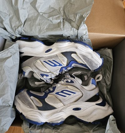 Balenciaga Cargo Sneakers Size 41 Grey White Blue