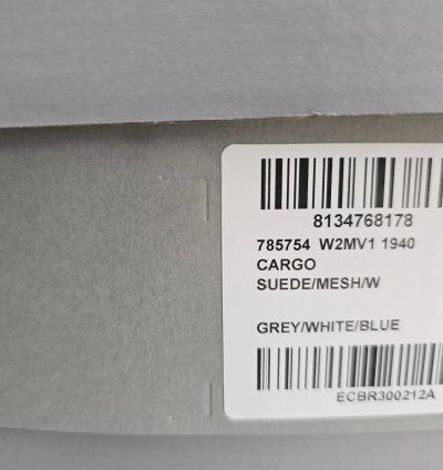 Balenciaga Cargo White Blue Low Top Sneakers New