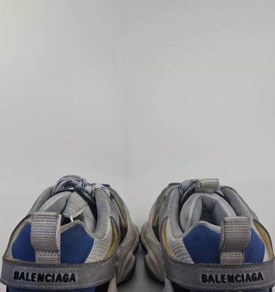 Balenciaga Cargo White Blue Low Top Sneakers New