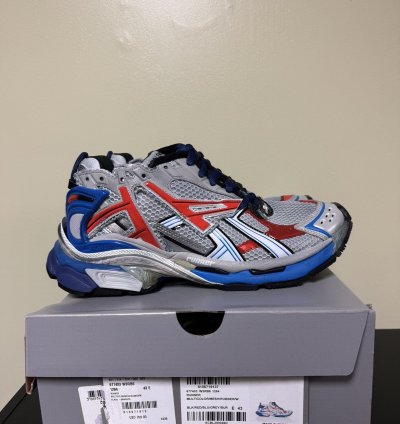 Balenciaga Low Top Runners Grey Red Blue