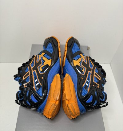 Balenciaga Men Runner Sneaker Orange Blue Sz 8 US