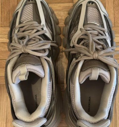 Balenciaga Men Track Tan Clear Sole Low Top Sneakers 44 11