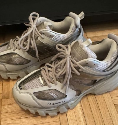 Balenciaga Men Track Tan Clear Sole Low Top Sneakers 44 11