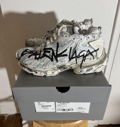 Balenciaga Off-White Runner Graffiti Sneaker