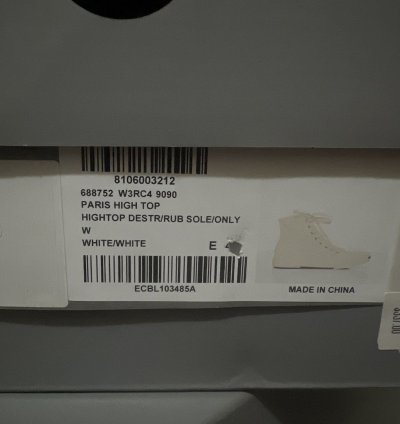 Balenciaga Paris high top shoe