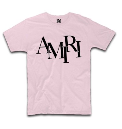 Amiri Staggered Hip Hop Logo T-Shirt USA