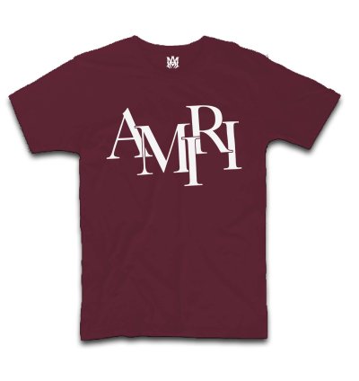 Amiri Staggered Hip Hop Logo T-Shirt USA