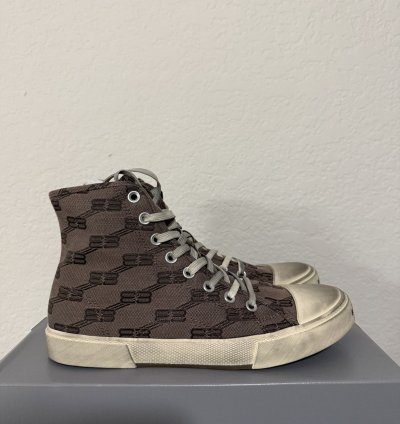 Balenciaga Paris Monogram High Top Sneaker (42)