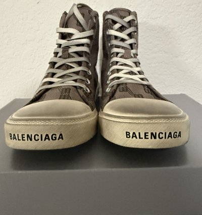 Balenciaga Paris Monogram High Top Sneaker (42)
